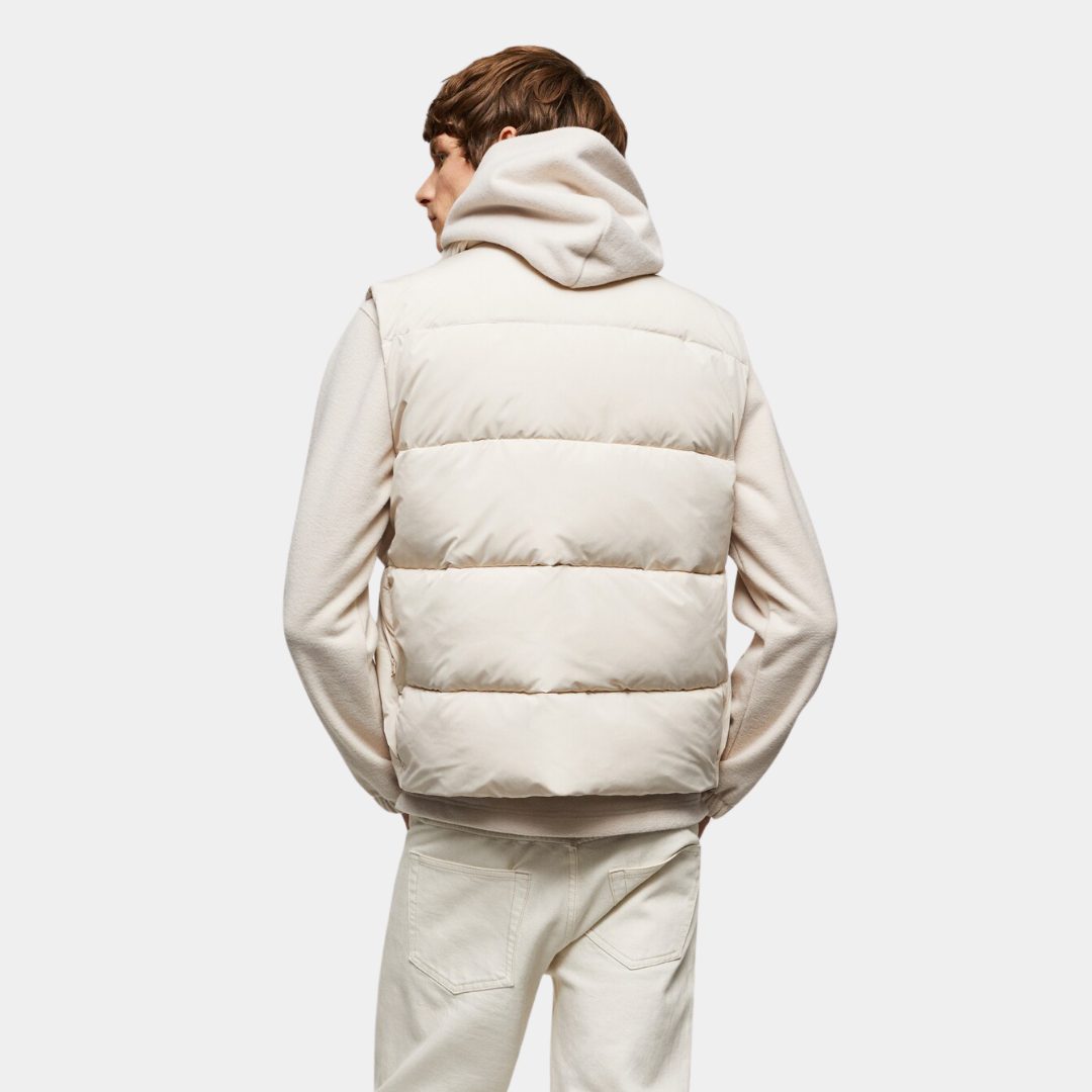 Tan Puffer Vest