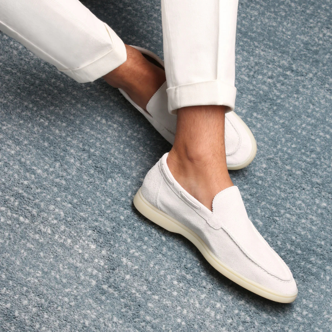 White Yacht Loafers
