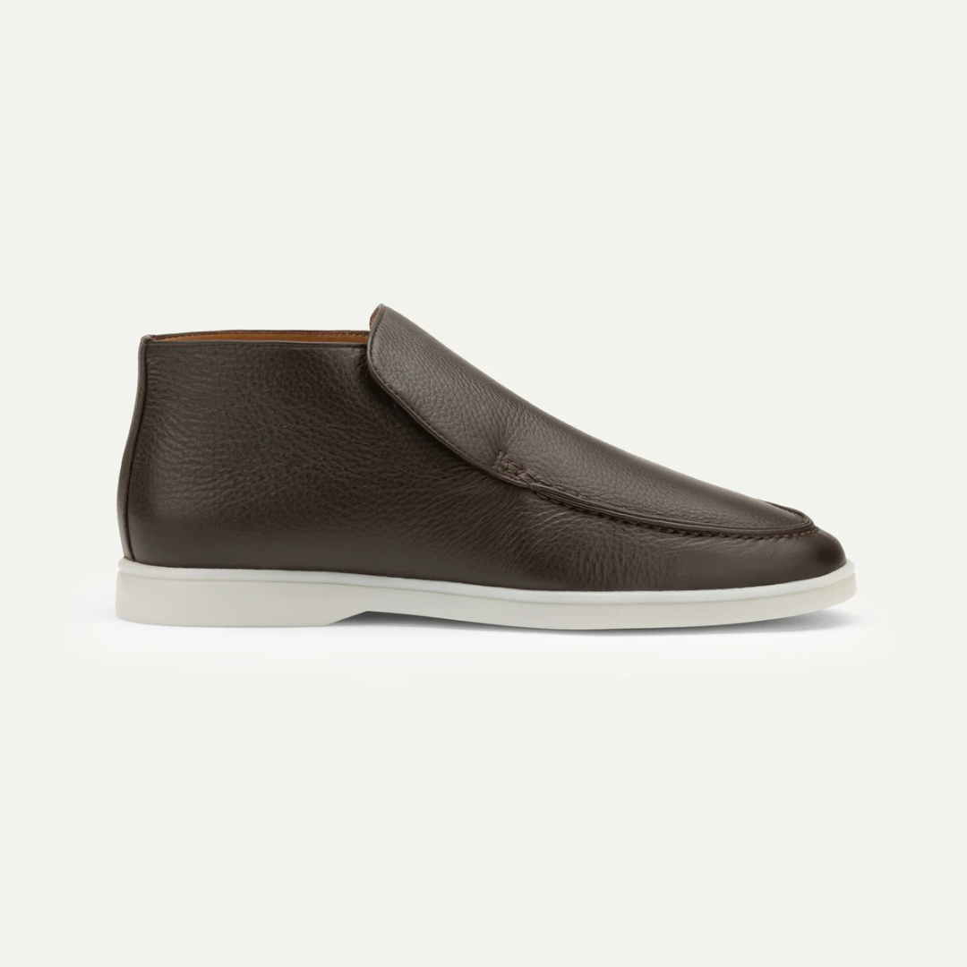 Brown Grain City Loafer