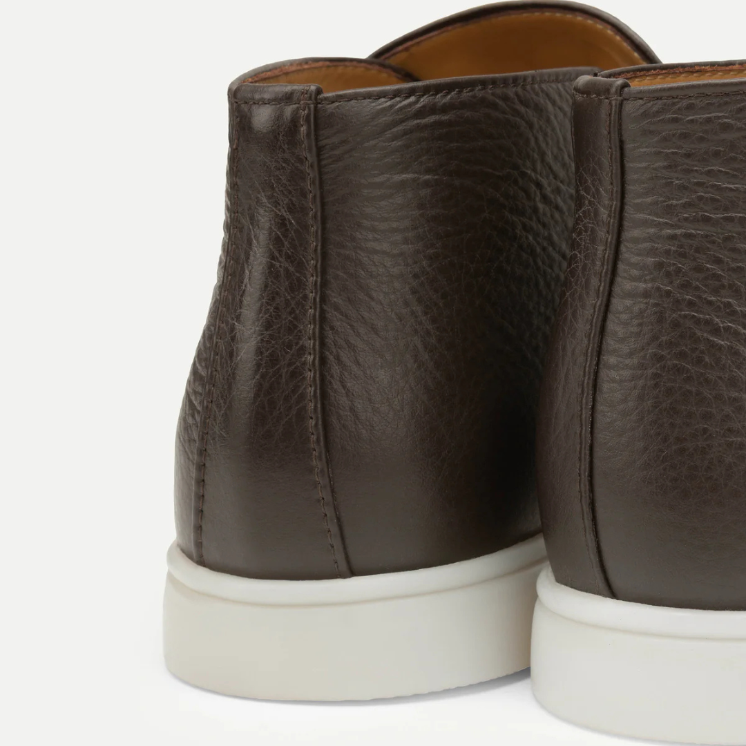 Brown Grain City Loafer