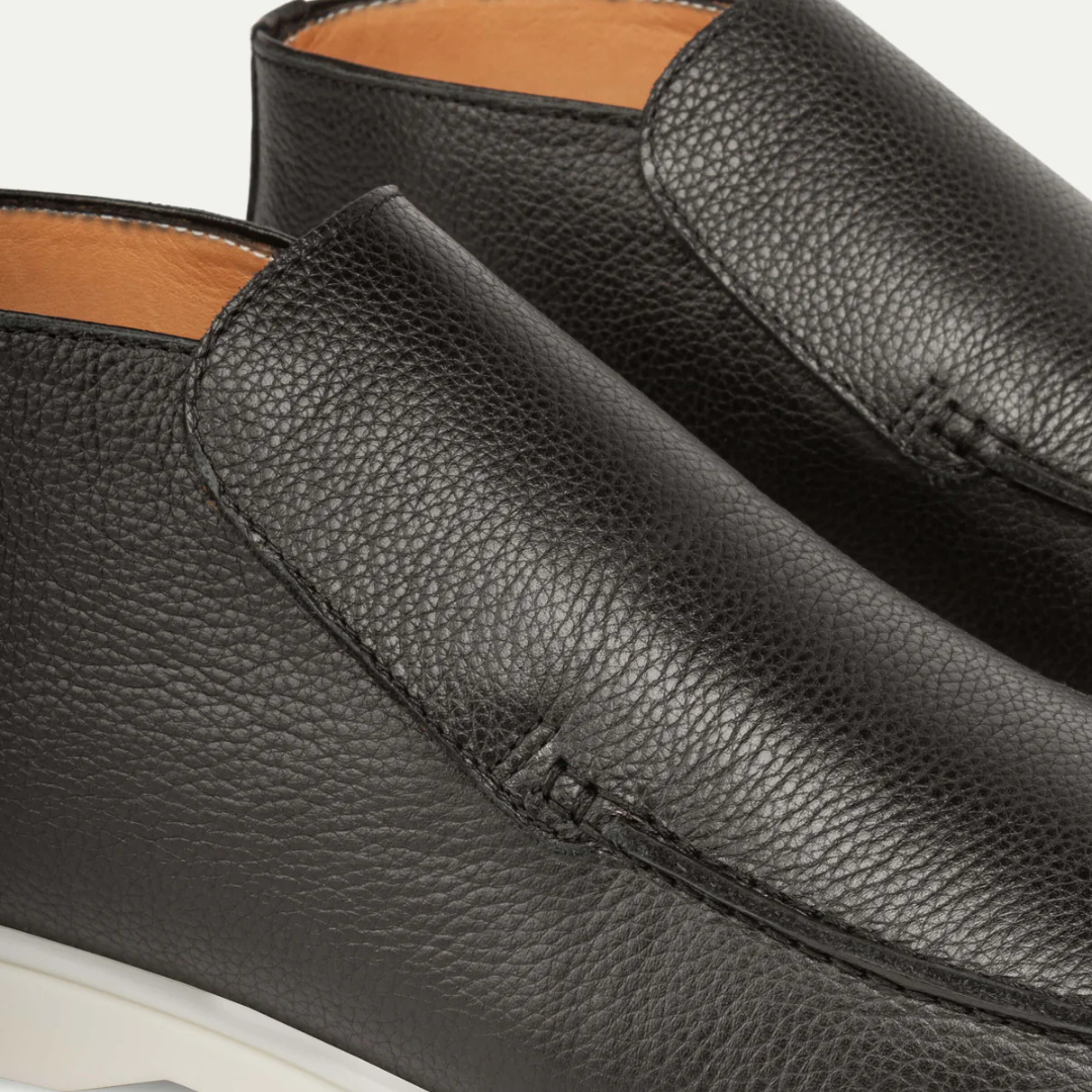 Black Grain City Loafer